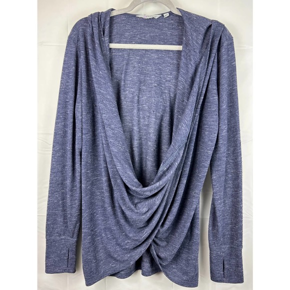 Athleta Tops - Athleta | Light Navy Nep Infinity Hoodie Size L0